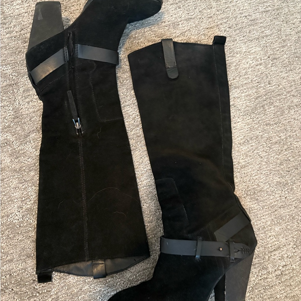 Dolce Vita Black knee high boots with ankle strap